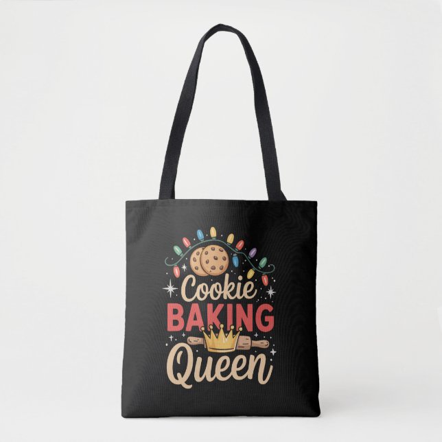 Bolsa Tote Rainha da Panificação de Biscoitos Padaria Natal  (Frente)