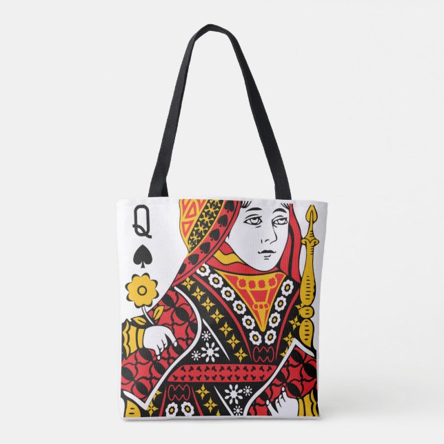 Bolsa Tote Rainha De Espadas (Verso)