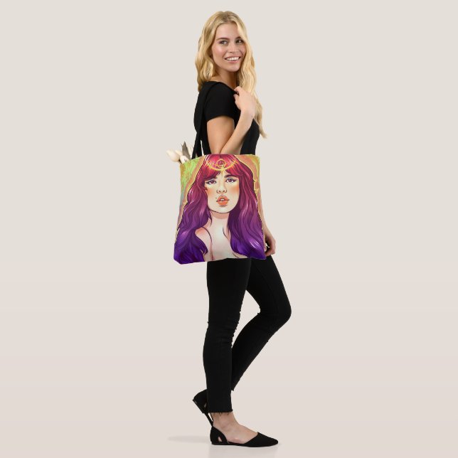 Bolsa Tote Rainha de Perigo Roxo (No(a) Modelo)