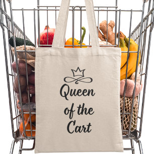 Bolsa Tote Rainha do Carrinho de Compras Moderno