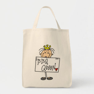 Bolsa Tote Rainha do CHURRASCO Stick Figure