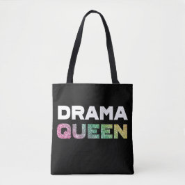 Bolsa Tote Rainha do drama do brilho do arco-íris