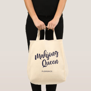 Bolsa Tote Rainha do Mahjong Personalizada