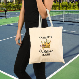 Bolsa Tote Rainha do Pickleball Retro Rosa