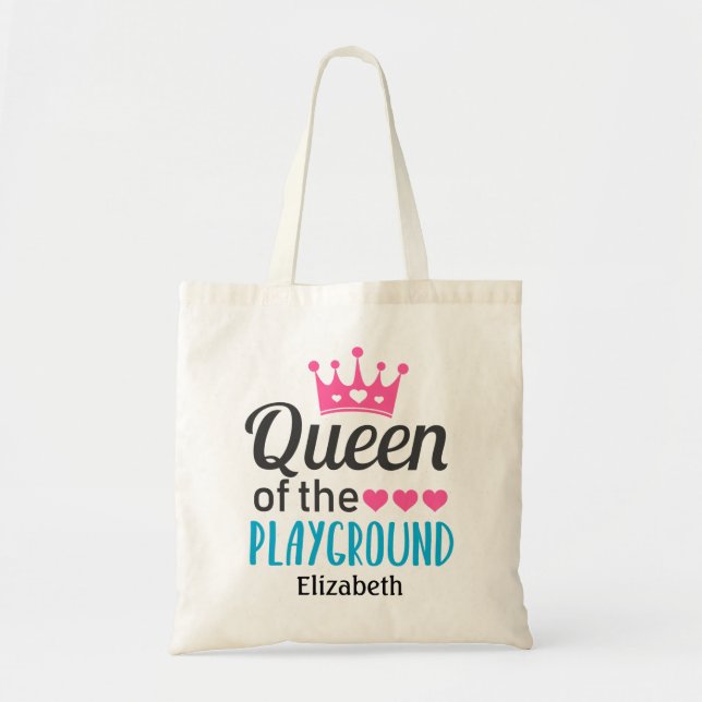 Bolsa Tote Rainha do Playground (Frente)