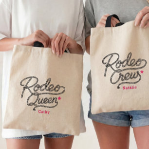 Bolsa Tote Rainha do Rodeio Rosa Festa de Bacharelado Western