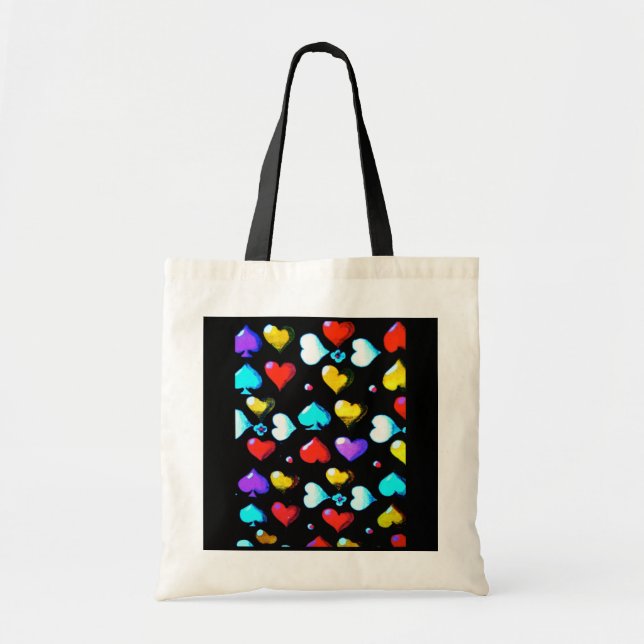 Bolsa Tote Rainha do saco dos corações (Frente)
