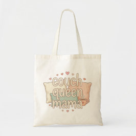 Bolsa Tote Rainha do Sofá Design Estético Mama Fofo Confortáv