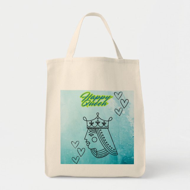 Bolsa Tote Rainha Feliz (Frente)