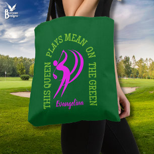 Bolsa Tote RAINHA JOGA GOLFE NO GREEN Mulheres Golfistas