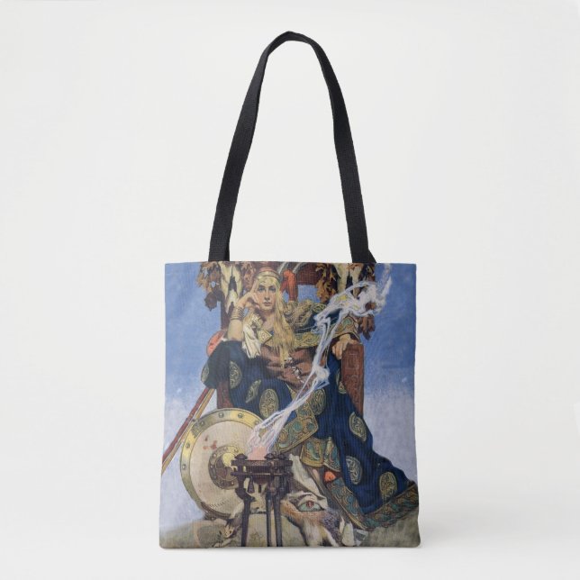 Bolsa Tote Rainha Maeve Warrior Princesa Fantasy Art (Frente)