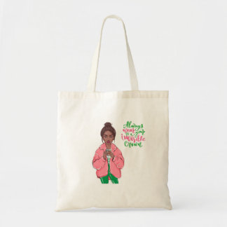 Bolsa Tote Rainha Rosa e Verde