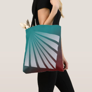 Bolsa Tote Raios brancos em palha