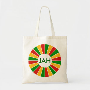 Bolsa Tote RAIOS DO BOTÃO DA BANDEIRA DE RASTAFARI + seu
