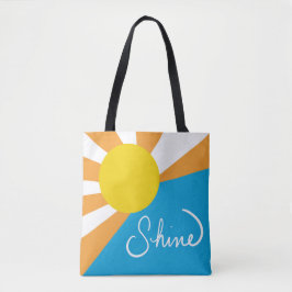 Bolsa Tote Raios Sunshine da Felicidade por @ Cathy Thompson