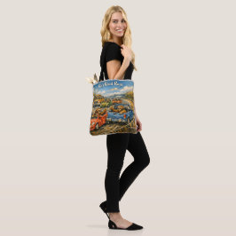 Bolsa Tote Raiva na Estrada de Preguiça – Carro em Aquarela I