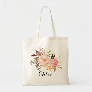 Bolsa Tote Raiz Floral Rustic Personalizada
