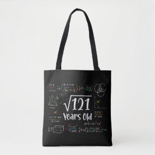 Bolsa Tote Raiz Quadrada dos presentes de 121 11 de aniversár