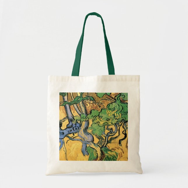 Bolsa Tote Raízes de árvores e troncos de Vincent van Gogh (Frente)