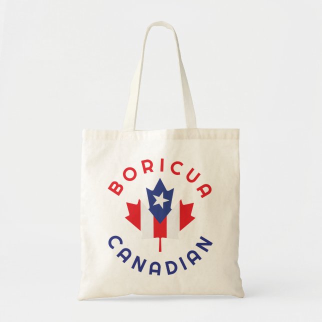Bolsa Tote Raízes de Boricua Canadense (Frente)