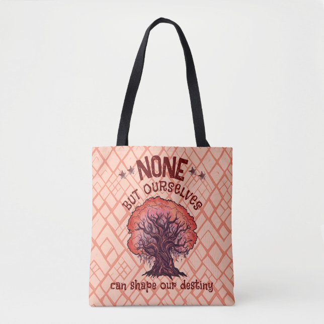Bolsa Tote Raízes do Destino: Empoderamento Pessoal (Frente)