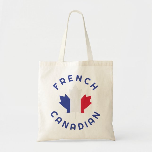 Bolsa Tote Raízes Francesas Canadenses (Frente)