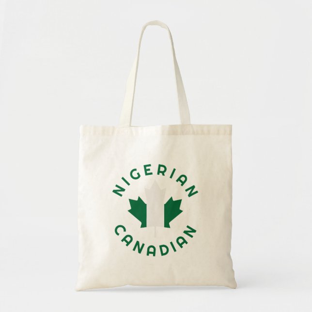 Bolsa Tote Raízes nigerianas canadenses (Frente)