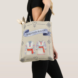 Bolsa Tote Raízes Romenas Traje Folclórico Atuendo Tradiciona