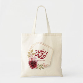Bolsa Tote Ramadan Mubarak Watercolor Floral