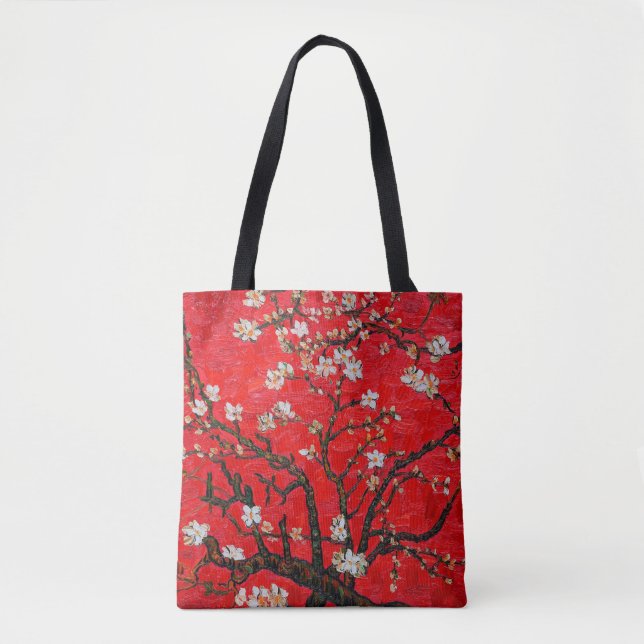 Bolsa Tote Ramais de Almond Tree em Blossom, Van Gogh (Frente)