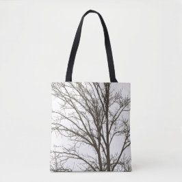Bolsa Tote Ramais de Árvore Marrom