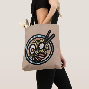 Bolsa Tote Ramen ama japonês fofo