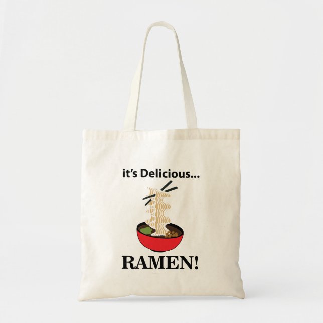 Bolsa Tote Ramen É Delicioso  (Frente)