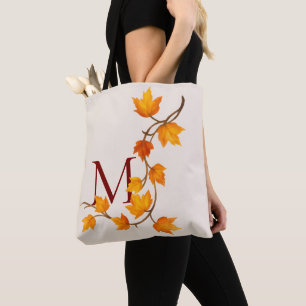 Bolsa Tote Ramificação de Folhas de outono
