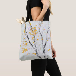 Bolsa Tote Ramificações da Árvore de outono com Folhas de out