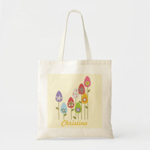 Bolsa Tote Ramificações Florais - Banheiras de Ovos de Pás