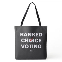 Ranked Choice Voting com marca de seleção em preto