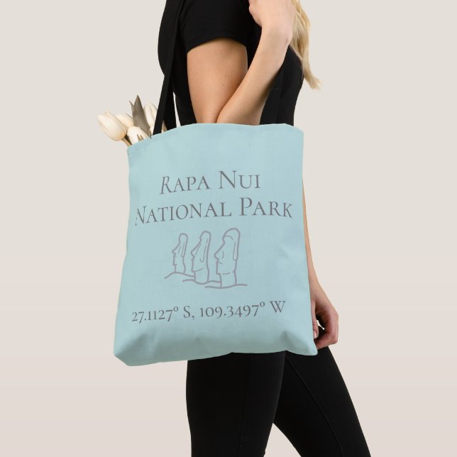 Bolsa Tote Rapa Nui Latitude & Longitude (Close Up)