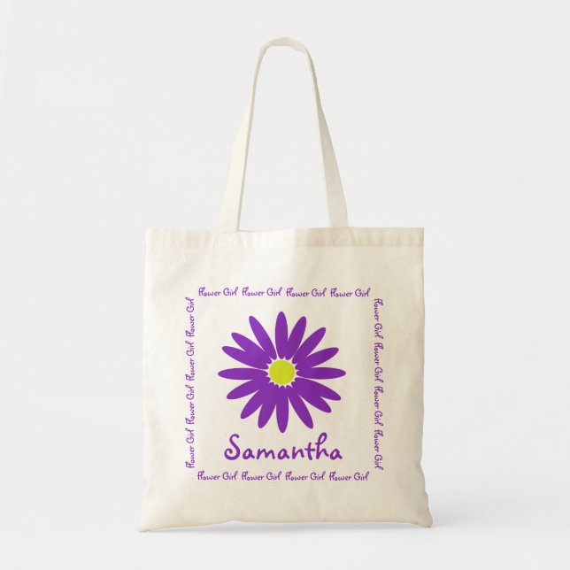 Bolsa Tote Rapariga da Margarida Roxa (Frente)