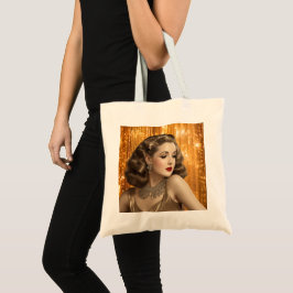Bolsa Tote Rapariga de Vidro Retro (Ingrid)