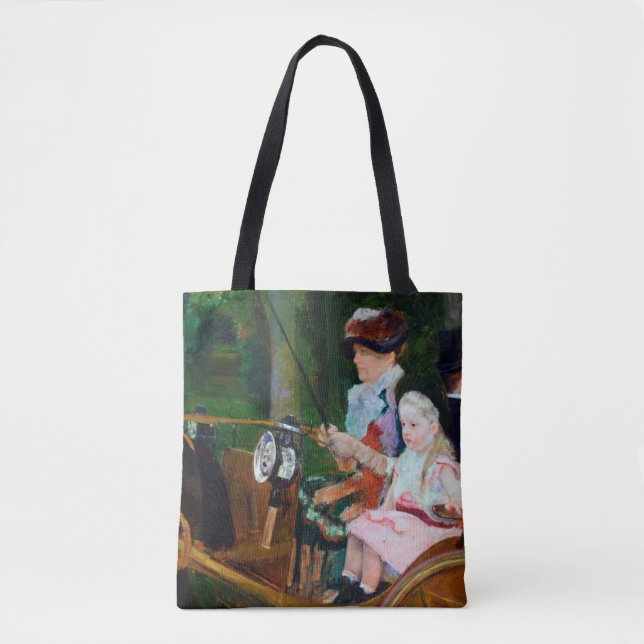 Bolsa Tote Rapariga dirigindo uma Carruagem, Mary Cassatt (Frente)