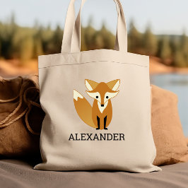 Bolsa Tote Rapariga Fox Personalizada para Crianças