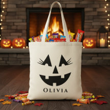 Rapariga Personalizada Rosto de Pumpkin no Hallowe
