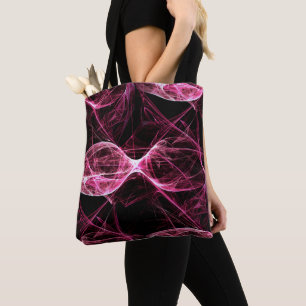 Bolsa Tote Rapariga Punk Rock Pink Waves