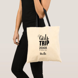 Bolsa Tote Raparigas com Coroa, Ano e Nome