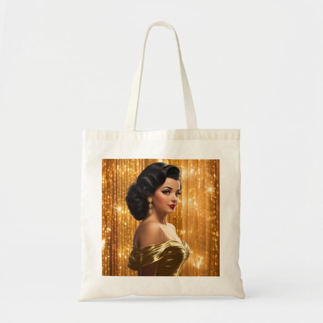 Bolsa Tote Raparigas com Glam Retro (Ana Maria) (Frente)