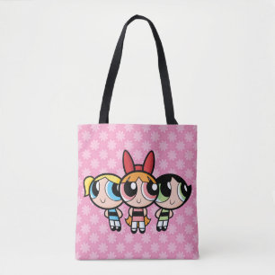 Bolsa Tote Raparigas Powerpuff: Açúcar, especiarias e tudo 