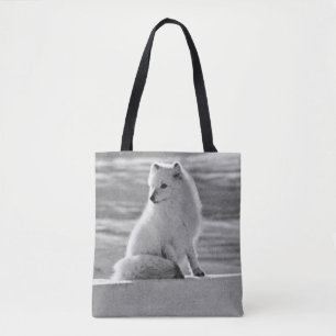 Bolsa Tote Raposa ártica dos EUA Alaska do vintage