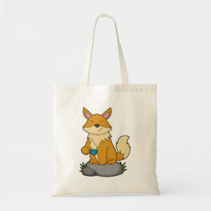 Bolsa Tote Raposa com copo de café