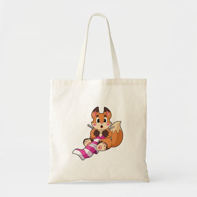 Bolsa Tote Raposa com Scarf (Frente)